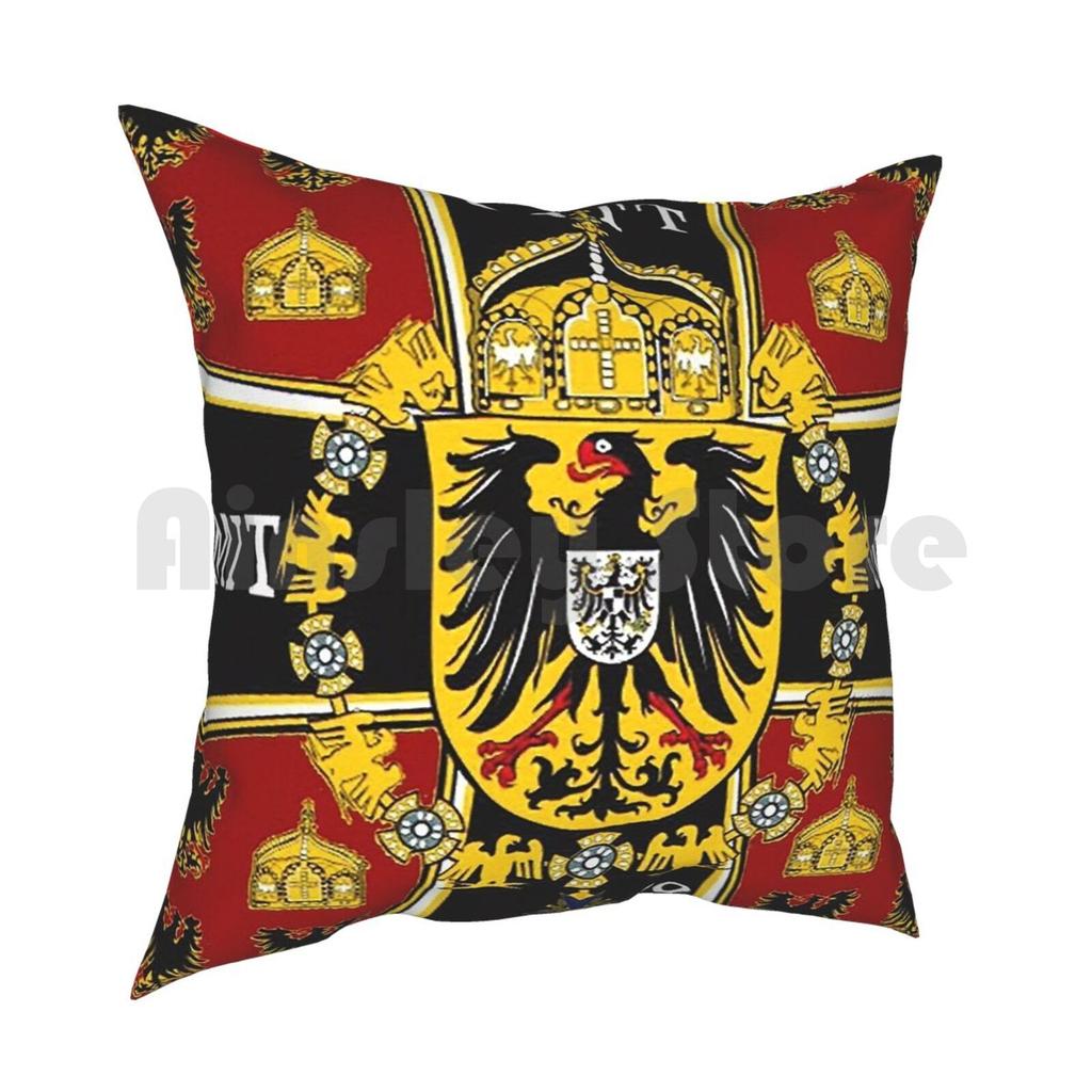 Prussian Battle Flag Of On Red Pillow Case Printed Home Soft Throw Pillow German Prussia Vintage Germany Prussian