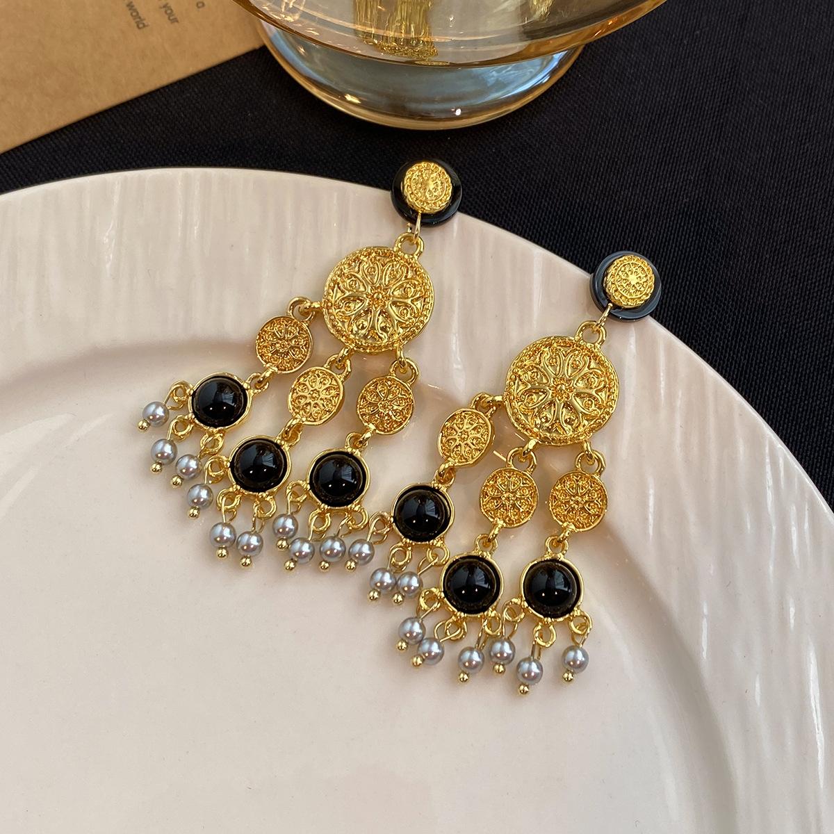 

Модные серьги-подвески для женщин чёрный