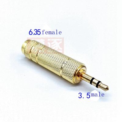 6,5mm Buchse Weiblich Zu 3,5mm Stecker Männlichen Stereo Audio Adapter Jack Converter Mikrofon