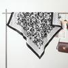 91Cm Large Square Scarf French Retro Silk Scarf Women's Twill Silk Scarf Neck Shawl Simulation Silk Scarf Shade