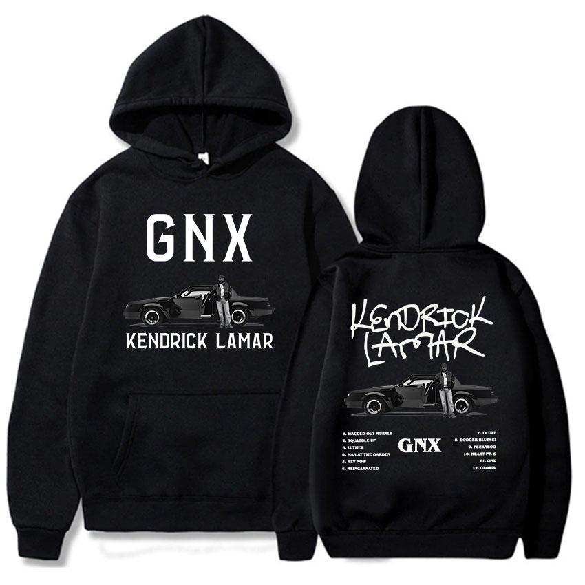 GNX Album Printing Hoodies Kendrick Lamar Rapper Rock Style Sweatshirts Unisex Streetwear Long Sleeve Hooded Men