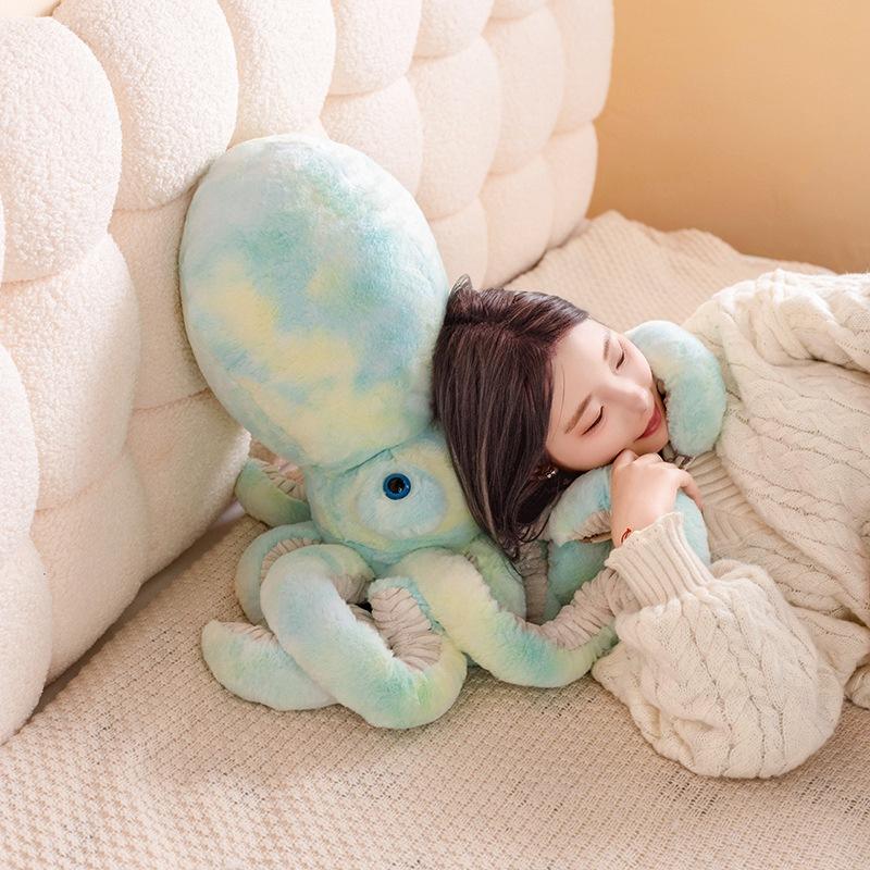 Cute Colorful Octopus Doll Plush Toy Octopus Doll Pillow Children Comforting Doll Girl Birthday Gift