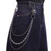 Catena per Cintura Punk Metal per Uomo Donna Retro Hip Hop Accessorio Vita Gioiello Metallico Resistente