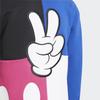 adidas X Disney Collaboration Casual Sports Set Color Block Stand Collar Cartoon Anime Print Long Sleeve Jacket Mid Waist Pants Kids Sets H28825