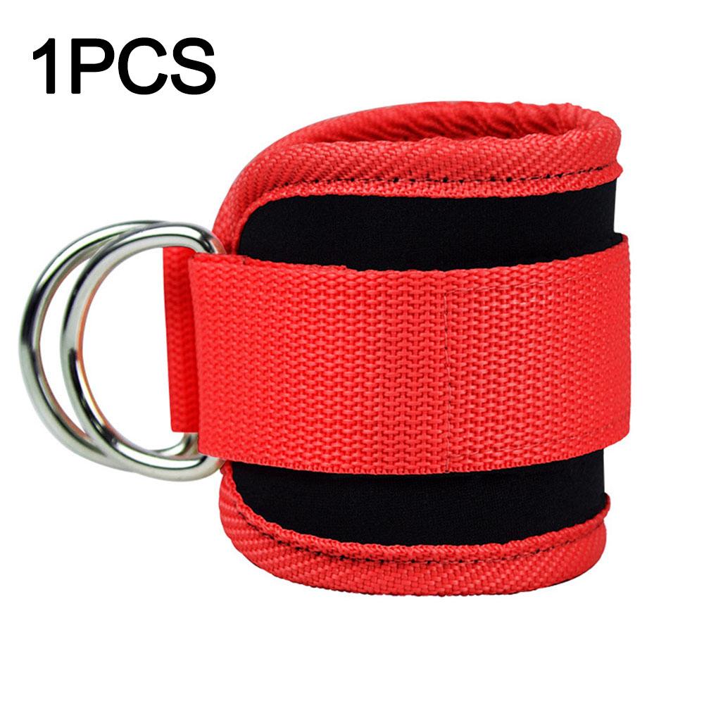 

Ремни на щиколотке. Шкив для силовых тренировок на ногах. Регулируемое D-образное кольцо. Опорные манжеты. Спортивные упражнения. Фитнес. Домашний тренажерный зал. Тренировки ягодиц. красный