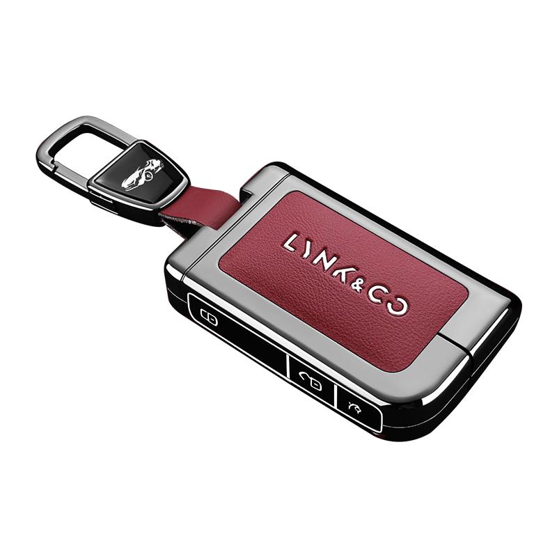 

For Lynk&Co 05 09 01 06 02 03 Lynk Co Zinc Alloy Leather Car Key Case Remote Cover Shell Keychain Holder Fob Auto Accessories Key Case for LYNKCO