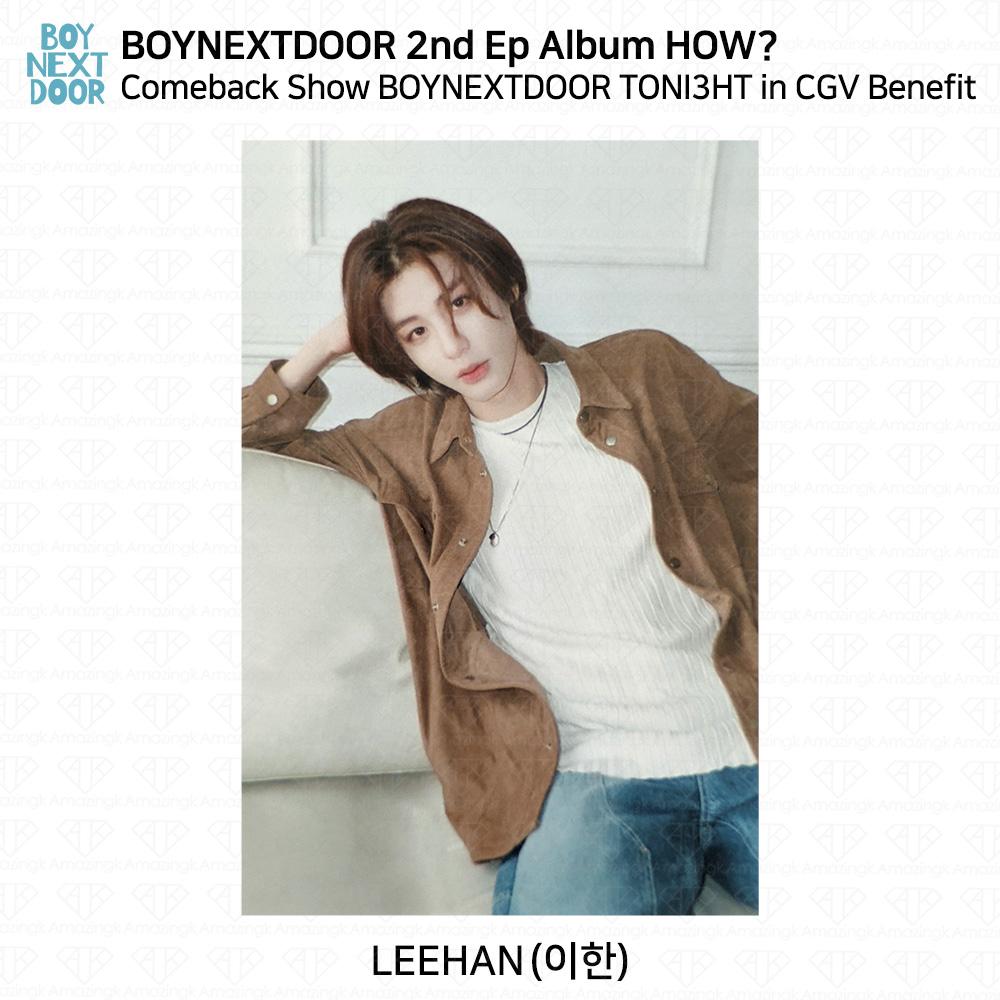 BOYNEXTDOOR 2nd EP Album HOW? Comeback Show TONI3HT In CGV Benefit Photo KPOP