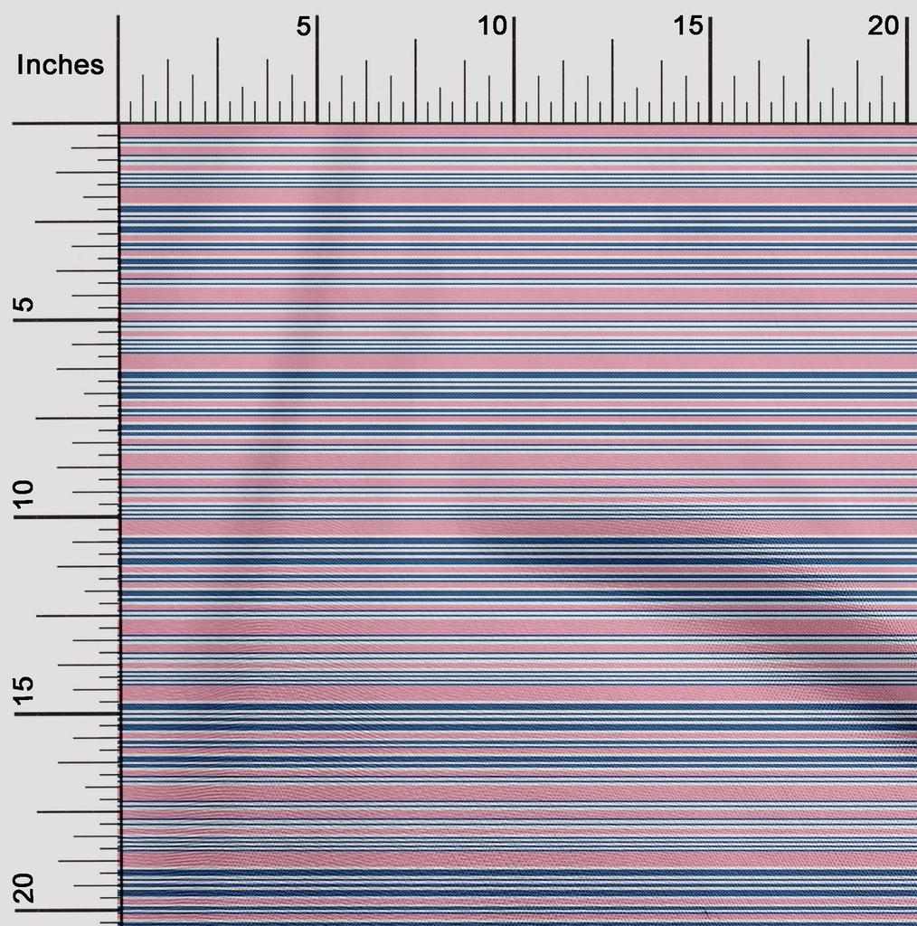 oneOone Cotton Flex Fabric Texture Stripe Print Fabric By Yard 40 Inch Wide