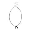 Elegant Black Crescents Moon Necklace Symbolizing Inner Strength And Endless Possibilities for Fashionable Women