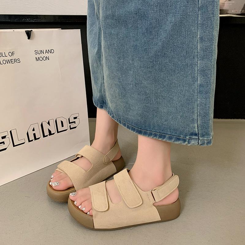 

Platform sandals women s summer outer wear new models with skirts to increase the height of casual student sandals 35