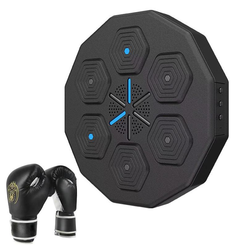 Smart Boxing Trainer Wall-Mounted Electronic Light Target with Music for Home Fitness Reaction Training