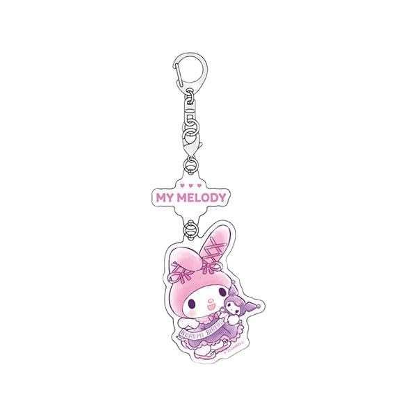 

Kuromi 02 My Melody Art Linked Acrylic Keychain [Graph Illustration]