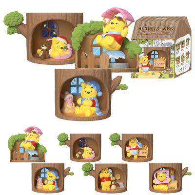 TOP JOUET Disney Série Winnie l'Ourson Gachapon Boîte Aveugle Figurine Vinyle Souple PVC Jouet Premium Cadeau d'Anniversaire Winnie l'Ourson Personnage Collectionneur "Forêt