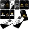 Cartoon King Queen Couple Lovers Phone Cover Case for Huawei P30 P20 P10 Mate 10 20 Pro Lite Y9A Y8S P Smart Y7 Y9 Prime Casing