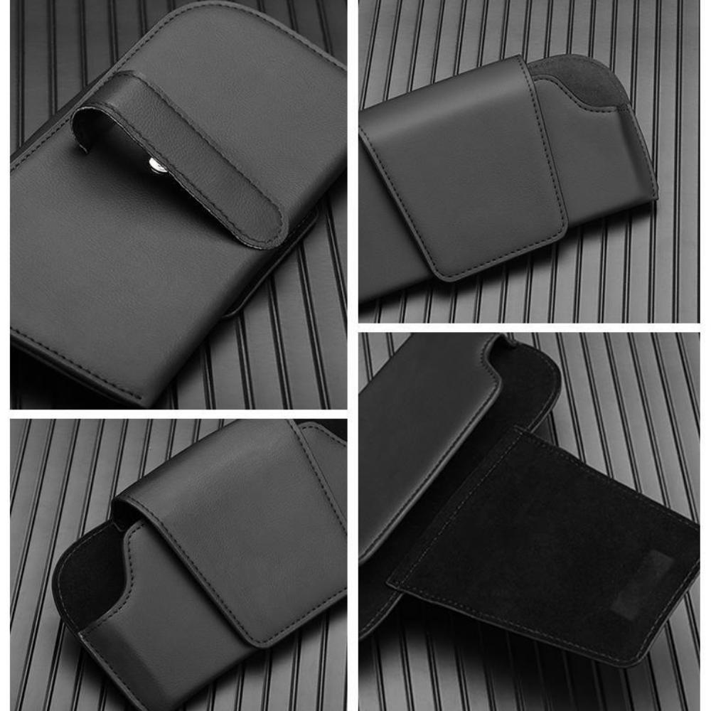 CAER Car Sun Visor Glasses Holder Premium PU Leather Wear-Resistant Sunglasses Protective Box Auto Eyeglasses Storage Case Clip
