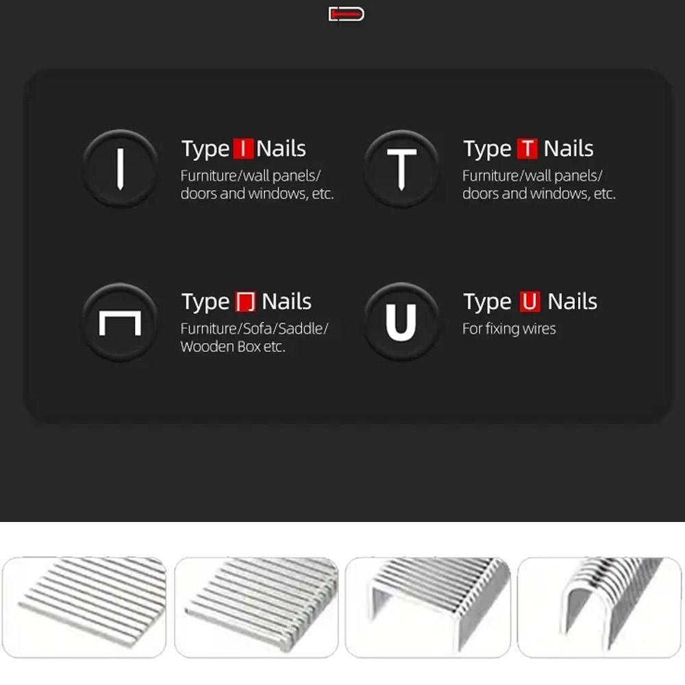 Durable 4-IN-1 Multifunctional Nail Gun Tool,Manual Nailing Gun code Nailing Gun Air Nail-DIY Home Decoration Camping Industrial