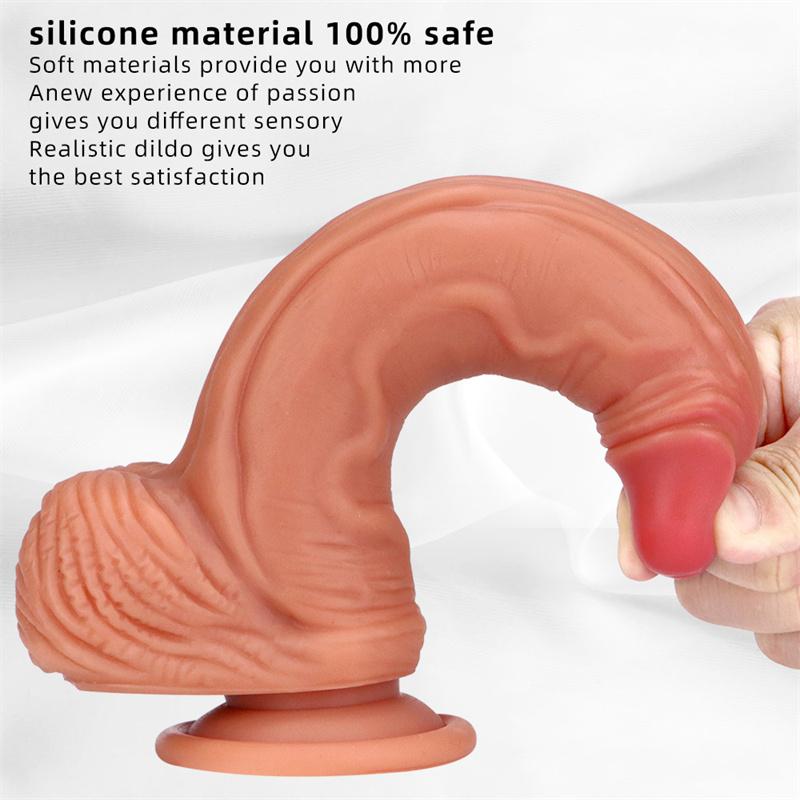 Female Liquid Silicone Masturbator Simulation Big Dildo Dildo Adult Sex Products
