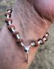 LAB CERTIFIED + 925 Silver + Natural 8 Mukhi RUDRAKSHA Rudraksh Bracelet, Adjustable Indian Origin Lord Shiva Yoga Prayer Meditation