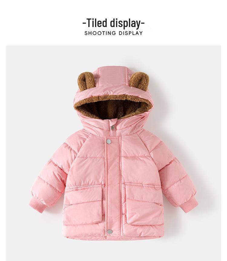 Stilvolle Koreanische Baumwolljacke für Kinder - Unisex Verdickte Herbst/Winterjacke 2025