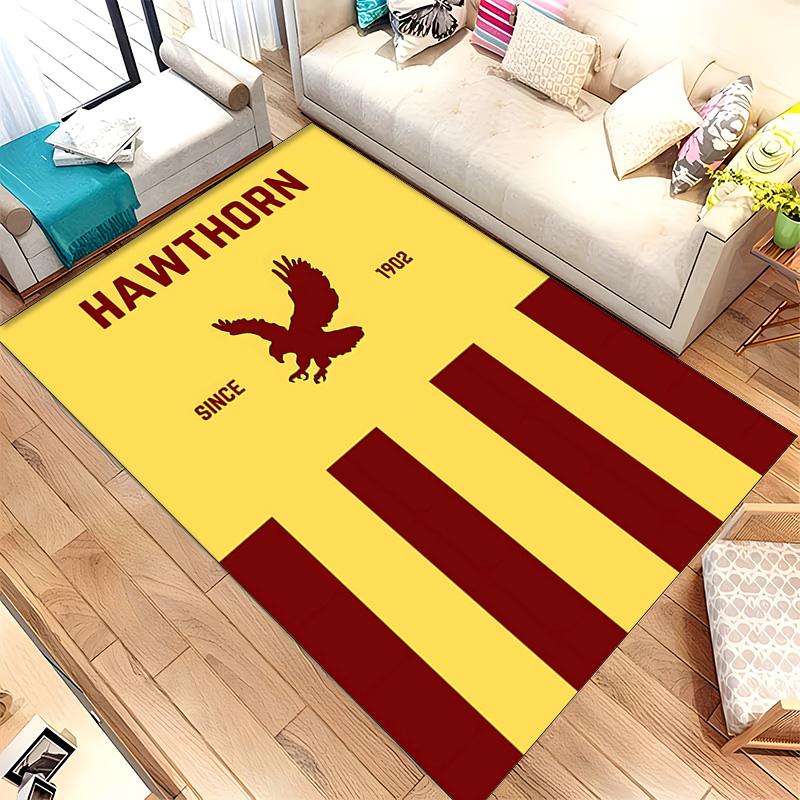Hawthorn Hawks (1) Teppich Geeignet Für Wohnzimmer Schlafzimmer Computerräume Essbereiche Und Platzierung Unter Tischen Und Stühlen Auch Eine Ideale Wahl Für