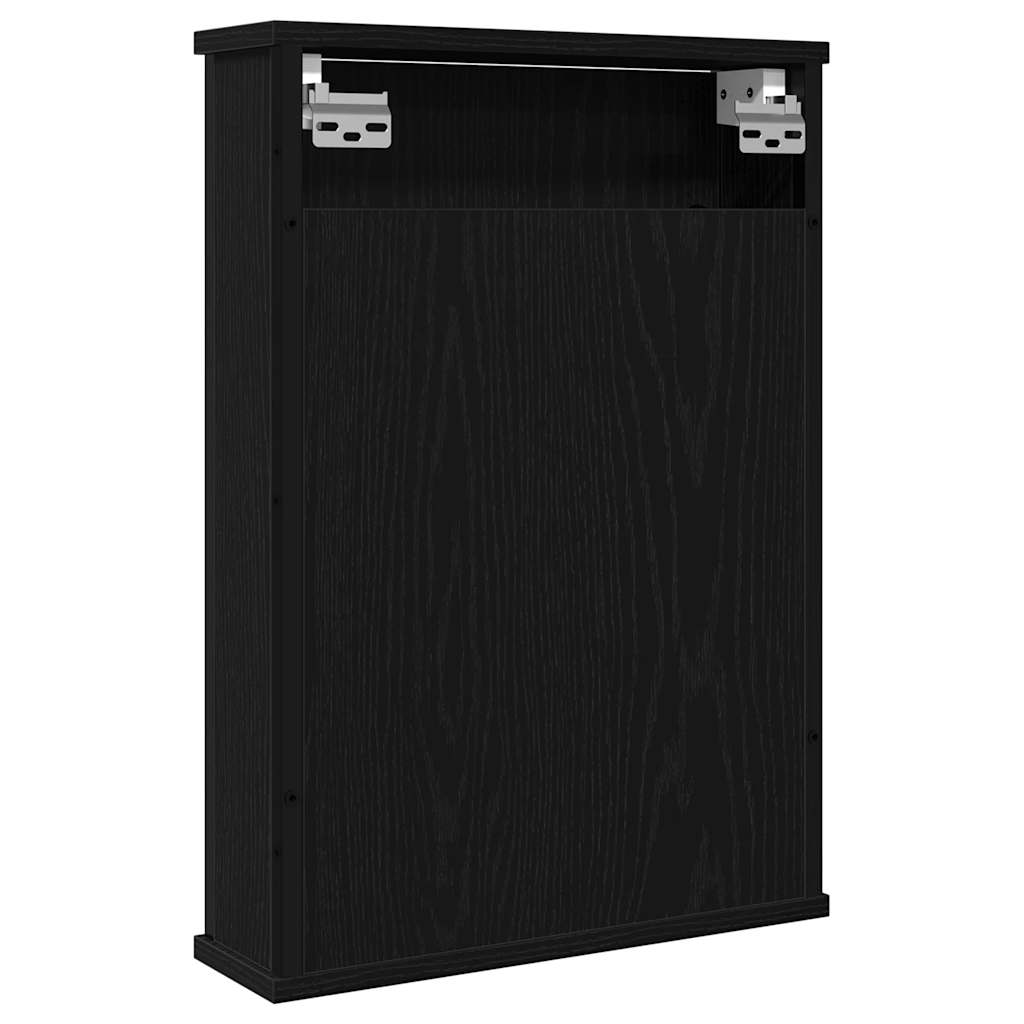 Duschspiegelschrank für Badezimmer mit Stauraum Eiche außen 42x12x60 cm