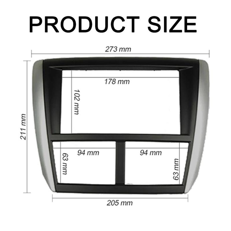 Car Radio Fascia For Subaru Forester Impreza 2007-2012 DVD Stereo Frame Plate Adapter Mounting Dash Installation Bezel