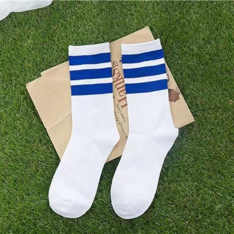 New Men/Women 3 Three Stripes Cotton Socks Retro Old School Skate Long Short White Black Winter Cool