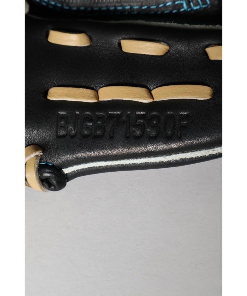 ZETT Youth Softball Glove Zero One Stage B BJGB71530F (Glove) Pitcher/Infielder, Black/Pastel (1932), Size L,