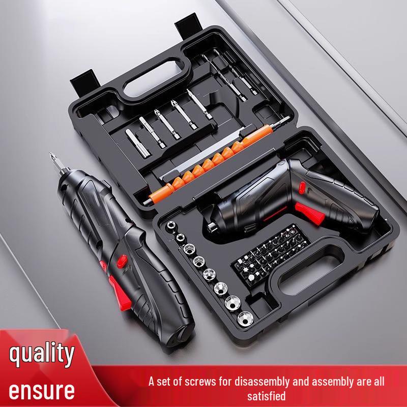 Rechargeable Multi-Functional Mini Electric Screwdriver Set with Lithium Battery for Household Use