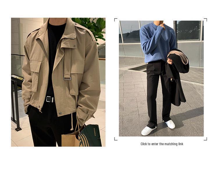 Herren Retro Koreanischer Stil Zweiteilige Reversjacke - Frühling/Herbst Trend