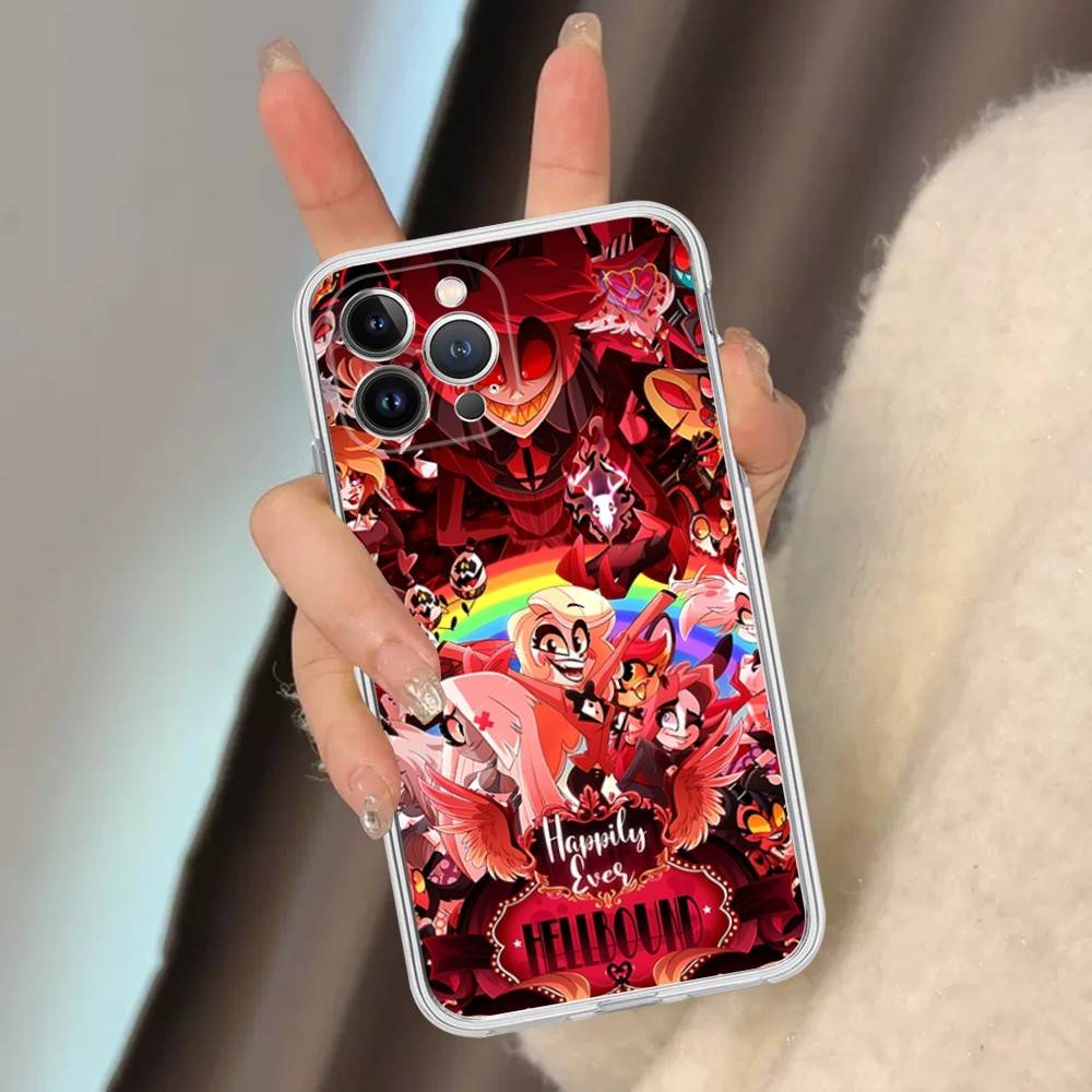 

Мультяшный H-Helluva Boss Прозрачный ТПУ Чехол Для Телефона Для IPhone 17 11 12 13 14 15 16 Pro Max 16 Plus Чехол iPhone 15 pro