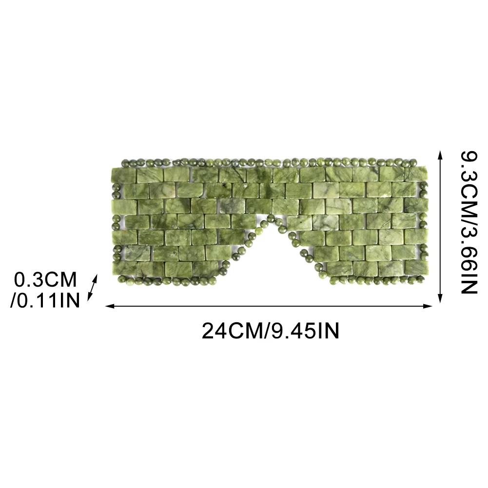

Нефритовая маска для глаз, маска-массажер для сна, снимает отечность, маска для сна, уменьшает морщины, антивозрастная для горячей и холодной терапии