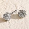 Exquisite Rhinestone Double-Head Screw Back Earrings - Light Luxury & Minimalist French Style for Women