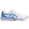 Asics Gel-Dedicate 7 Shock Absorption Low-Top Tennis Shoes Women sneaker White Blue 1042A167-102