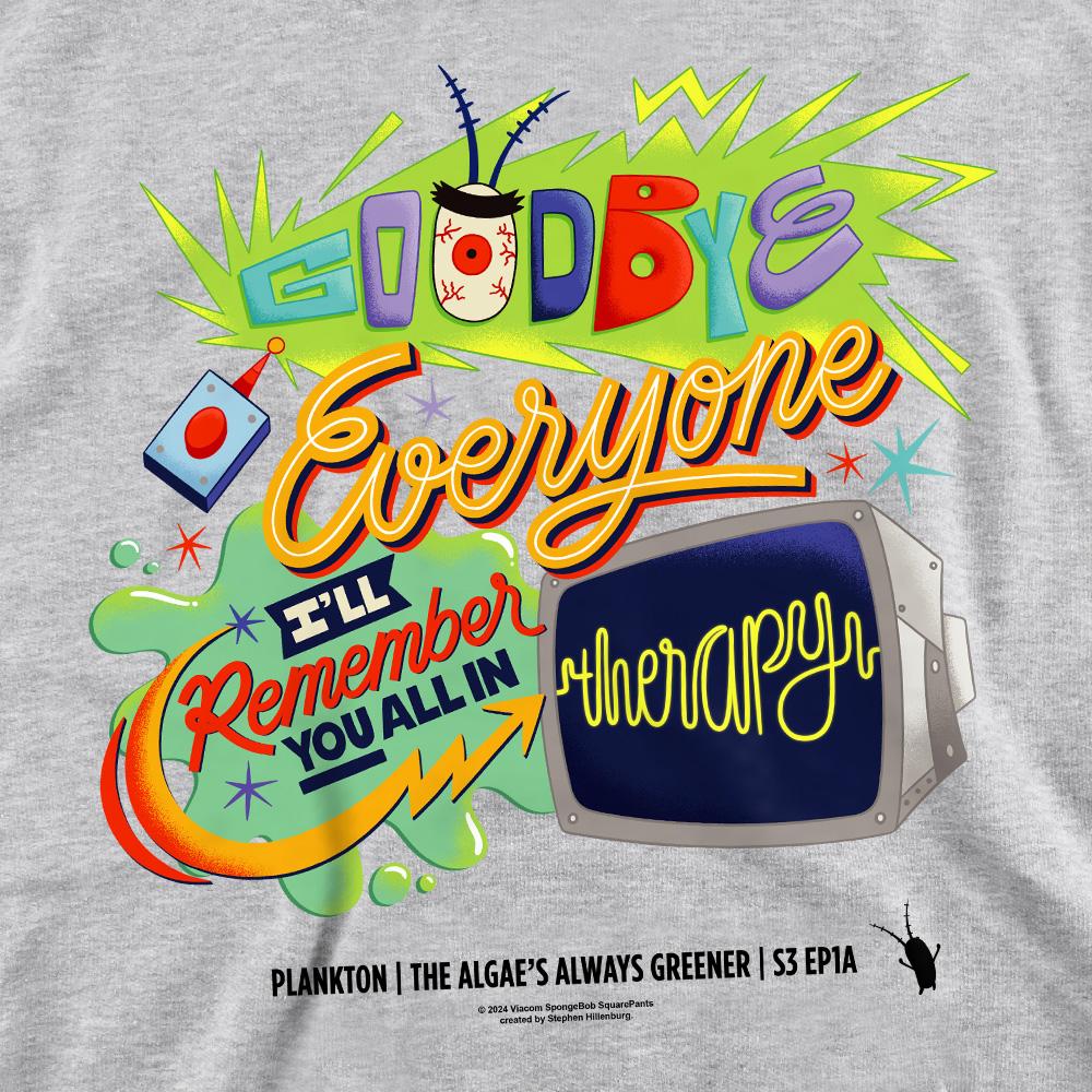 SpongeBob SquarePants Unisex Adult Therapy Plankton Sweatshirt