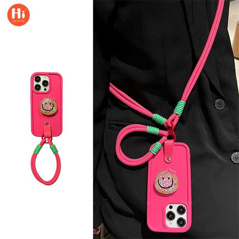 

Интернет-знаменитость для Apple 14, чехол для мобильного телефона, держатель для смайлика, iPhone13, Messenger 15promax, силиконовый мягкий чехол с веревкой на руку