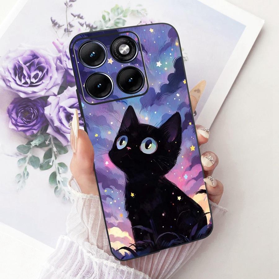 For Motorola Edge 70 Fusion Phone Case 2026 Cover Cute Cats Printing Soft Silicone Shell for Moto Edge70 Fusion XT2605-1 Funda