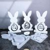 Reusable Silicone Display Ornament Molds For Crafting Rabbit Decorations And Hanging Rings Great For Festive Occasions