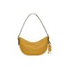Luna 27 Reißverschluss Rindsleder Hand-Schultertasche Damen Gelb