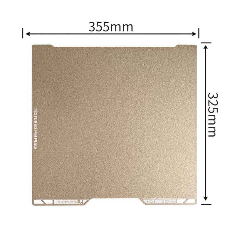 For Bambu Lab H2D Bed Plate 380X380Mm Peo Pet Pei Sheet Textured Double Sided For Bambu Lab H2D 3D Printer Heatbed Build Plate