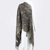 New Vintage Ethnic Style Women's Shawl for Travel In Dali, Yunnan Core-spun Yarn Jacquard Thickened Tassel Scarf