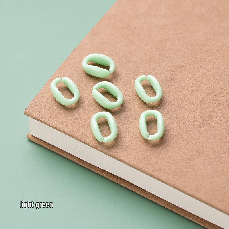 Macaron Color Acrylic DIY Buckle Chain Assembled Candy-Colored Plastic Accessories