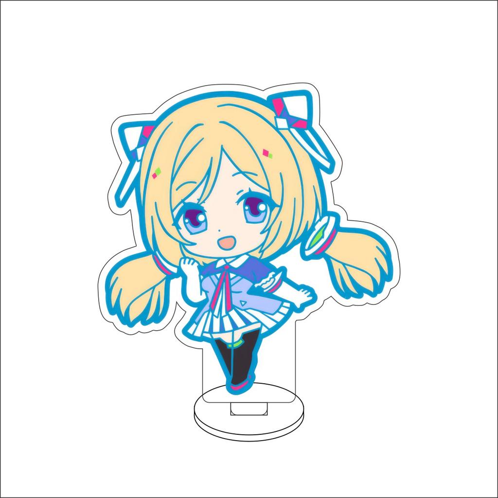 10CM Anime hololive Figure Stand Model Robocosan/Usada Pekora/Shirakami Fubuki Cute Desk Decor Standing Sign Gifts