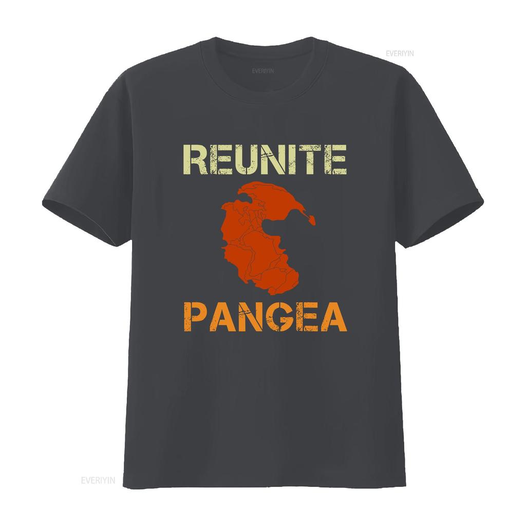 Reunite Pangea Geology T Shirt vintage Washed Slightly graphic homme designer clothes fashion streetwear Unisex Versatile Soft