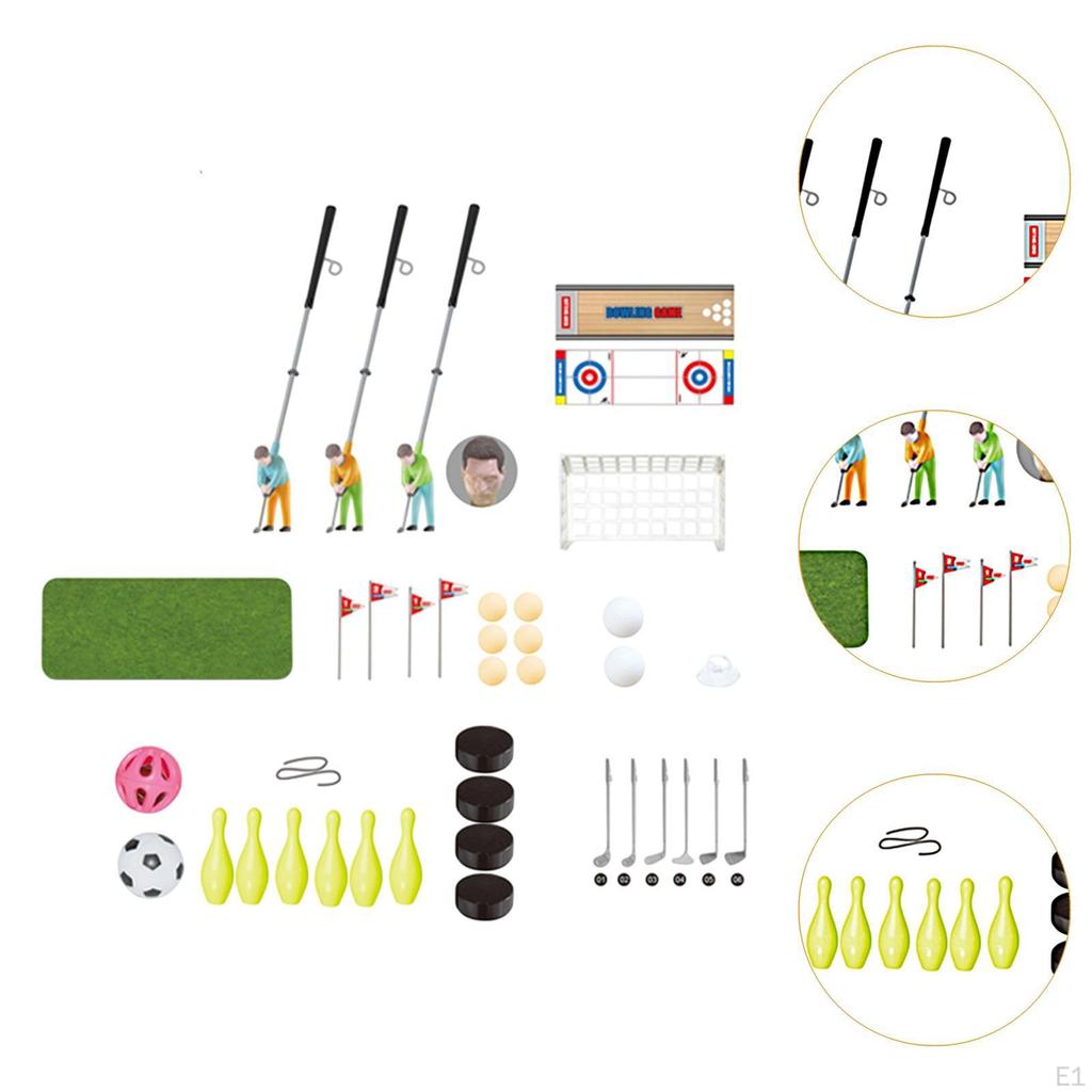 Kids Golf Practice Game Play Set Children Ball Toys 6 In 1 Portable Funny Mini Balls Club