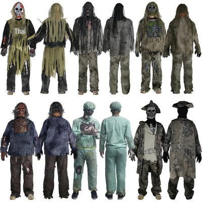Set de Disfraz de Terror Zombie para Fiestas de Halloween y Salas de Escape