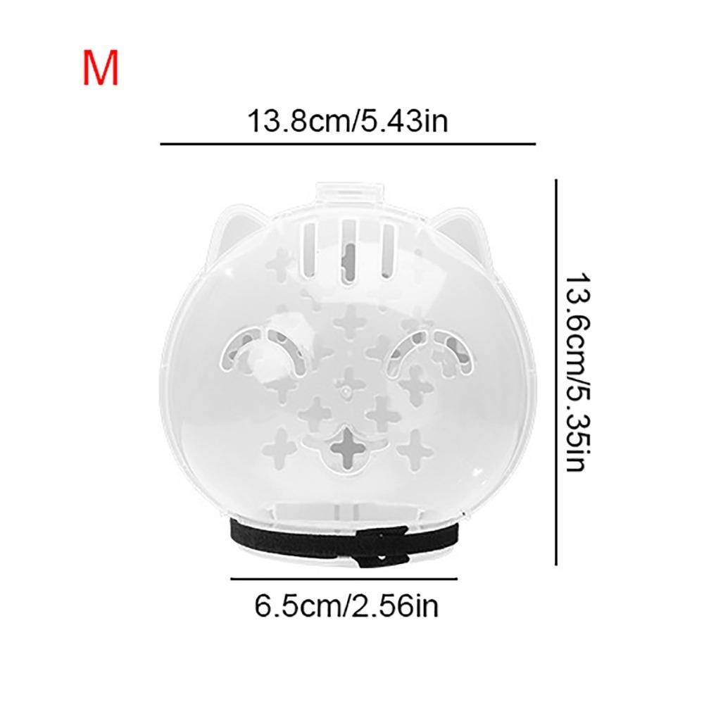 Transparent Breathable Cat Muzzle Anti-Licking Cat Mask Cover Helmet Lightweight Cat Space Hood