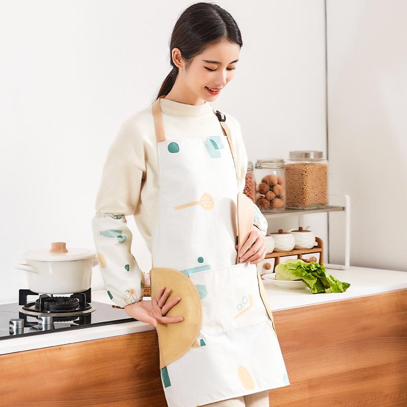 Kitchens Long Womens Apron Homes Cooking Waterproofs Oil Resistants Durable