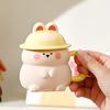Cute To Foul Bunny With Lid Water Cup Girls Household Ceramic Mug High Value Office Coffee Cup