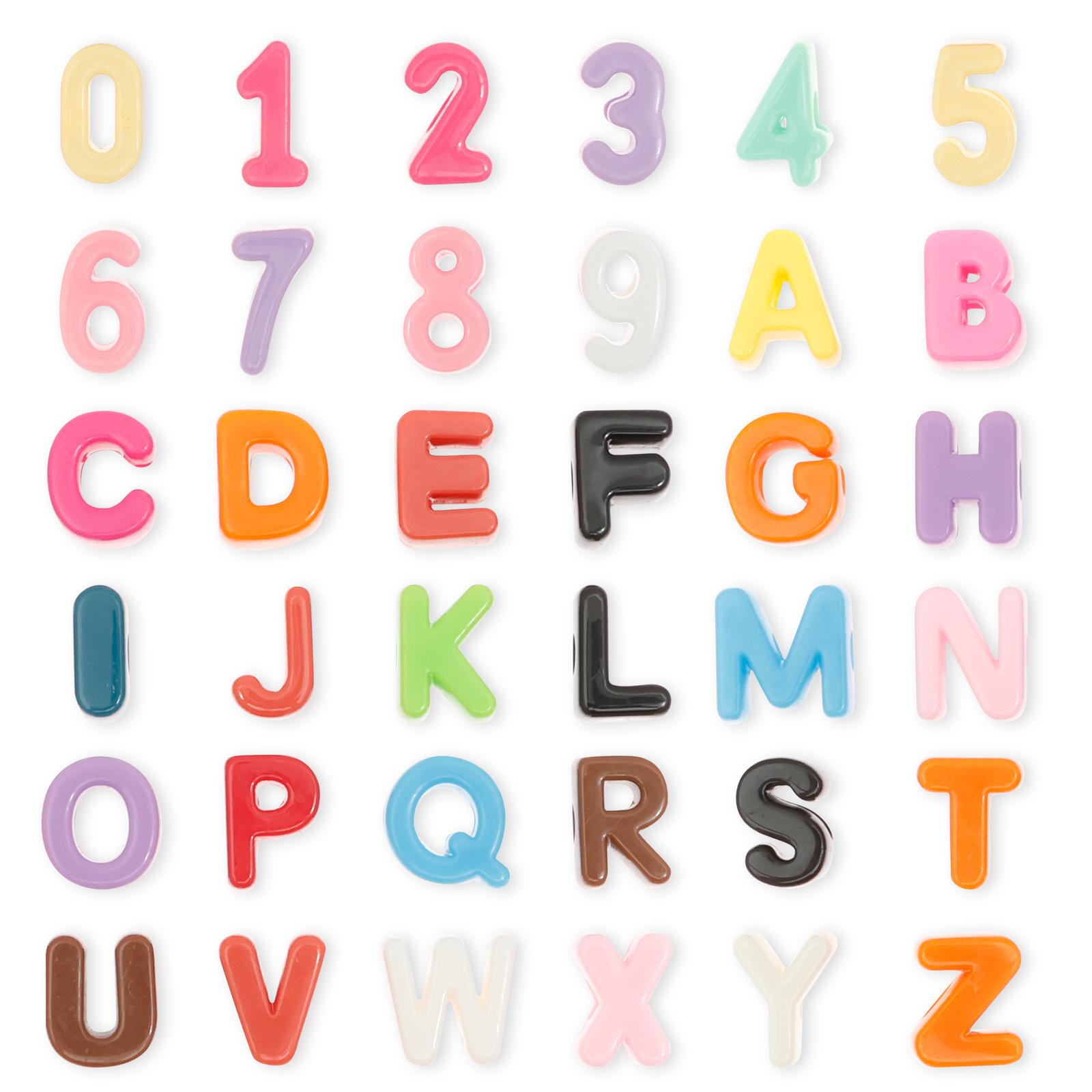 

26pcs Letter Beads Kit with Extra Numbers 21mm Colorful Acrylic Alphabet Beads for Bracelets Making Necklace DIY Craft Decor